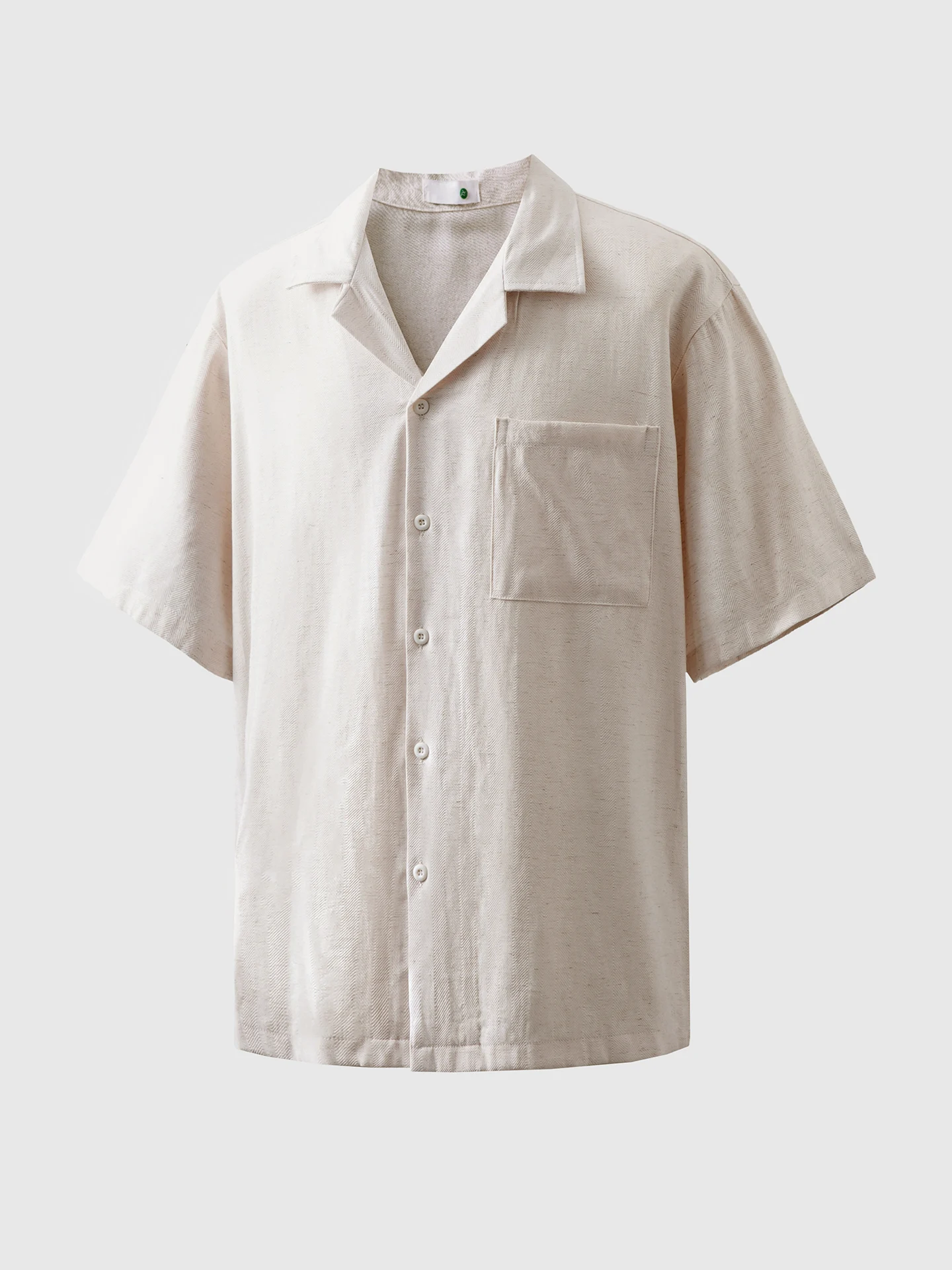 Men's Cotton Linen Cuban Collar Short Sleeve Shirt Breathable Retro Style Summer 2026 New Loose Fit Casual Fashion Shirt