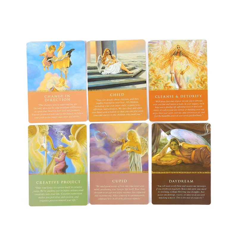 Daily Guidance From Your Angels Oracle Cards English Edition Life Mood Prediction Divination Cards Spiritual Comfort Cards