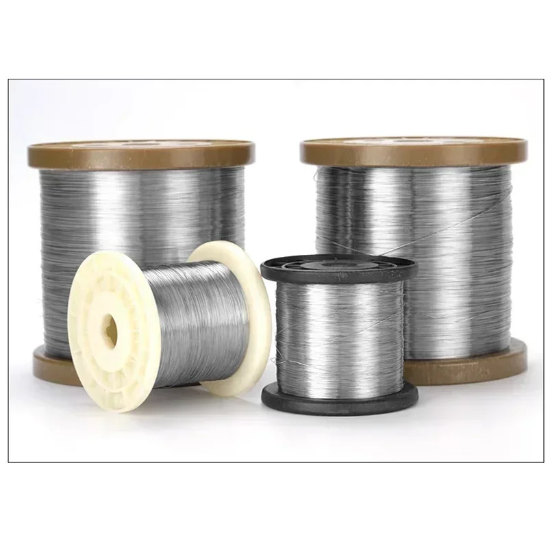 Industrial-Grade Soft Steel Wire 100M, 304 Stainless Steel Single Strand Lashing Iron Wire, 0.2mm-0.8mm Diameter, Tool Parts