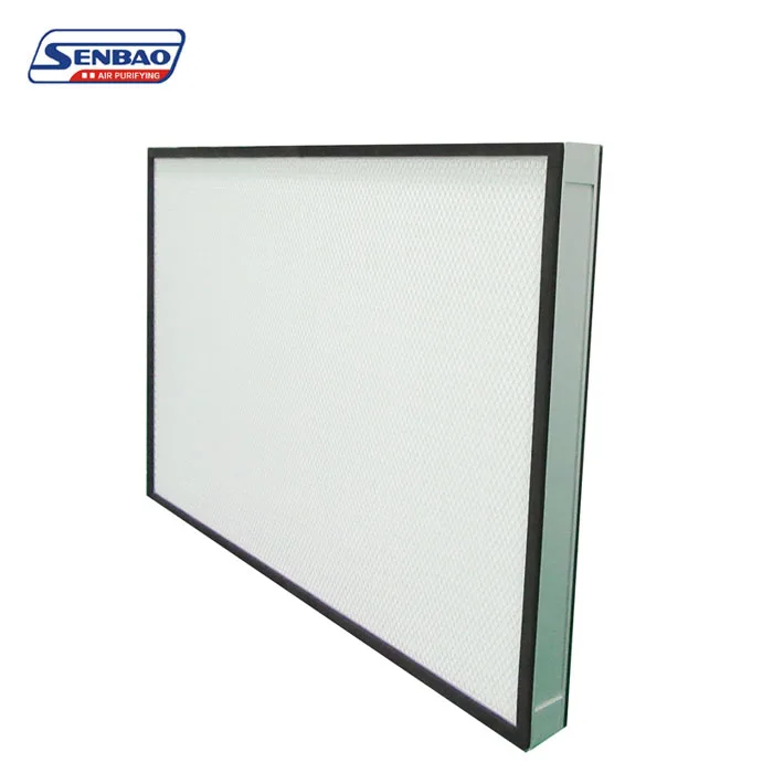 미니 주름형 H14 H13 층류 후드 알루미늄 프레임 HEPA 필터 요소 (실험실, 버섯 재배, HVAC용)