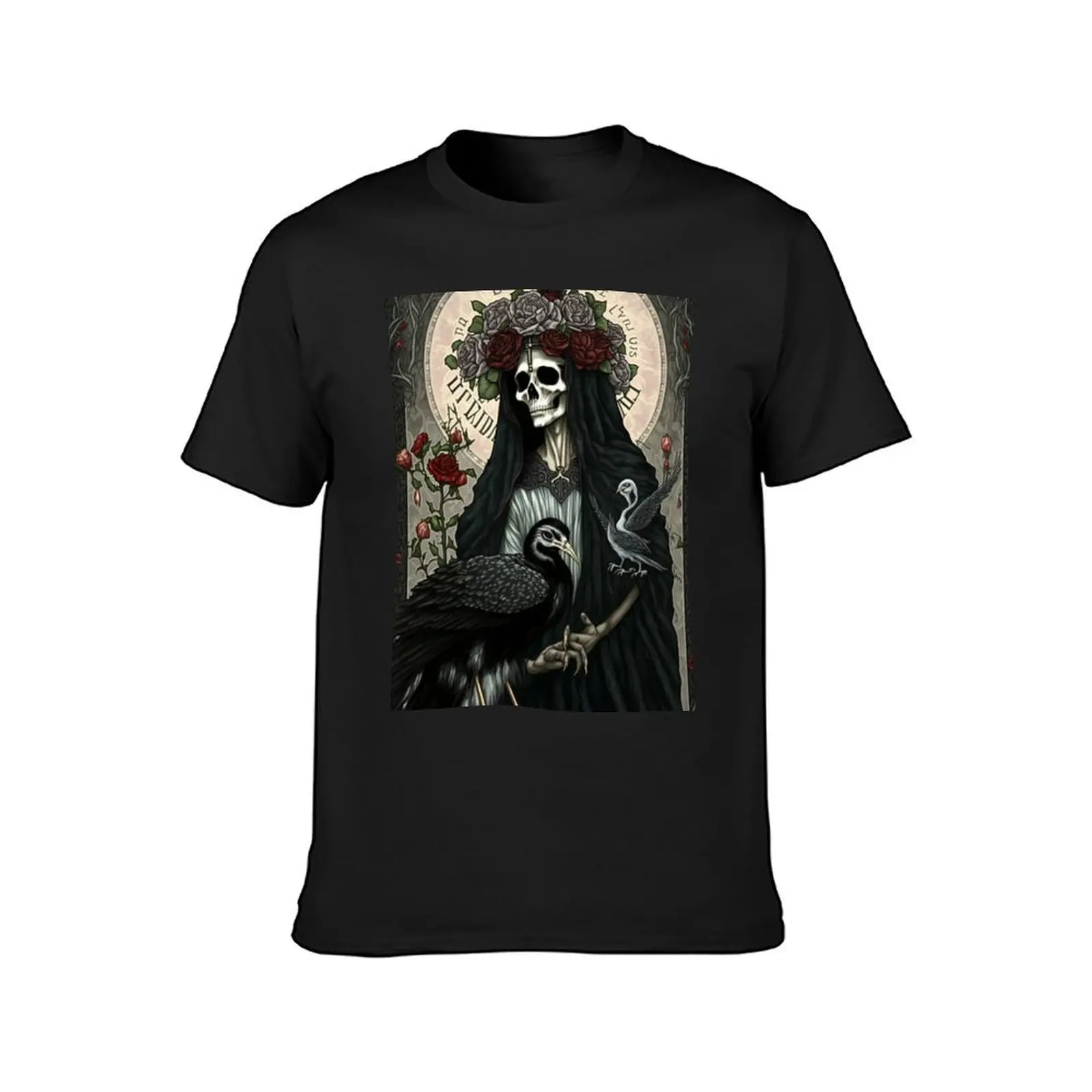 Nuestra Se?ora de la Santa Muerte T-Shirt Aesthetic clothing anime tshirts for men