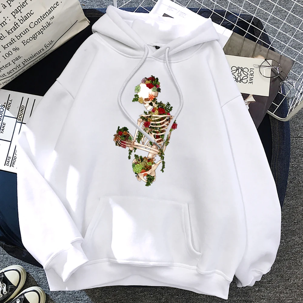 Cottagecore Style Succulent Surrender Prints Mens Hoodies Hip Hop Oversized Sweatshirt Autumn Crewneck Clothes Casual Man Hoodie