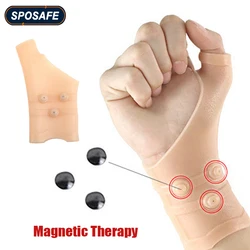 Silicone magnético pulso polegar suporte luvas anti artrite reumatóide mão dor de pulso compressão massagem terapia de trabalho esporte