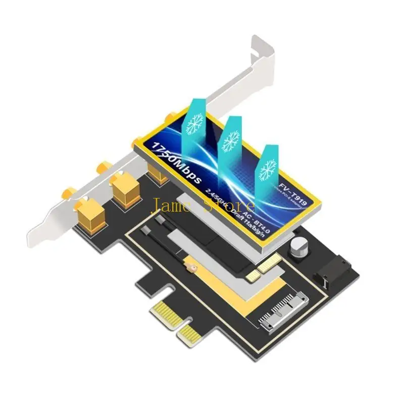 LX0B Bluetooth-kompatibel 4,0 PCI-e Drahtlose Netzwerk Karte BCM94360CD WiFi Empfänger 17