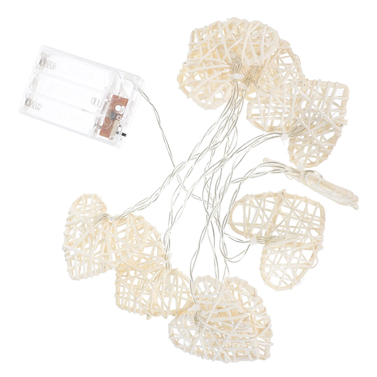 1.2 متر على شكل قلب Led سلسلة أضواء 10 مصابيح دافئة بيضاء لحفلات الزفاف ديكور في الهواء الطلق داخلي الحدث المرحلة إضاءة خلفية #6