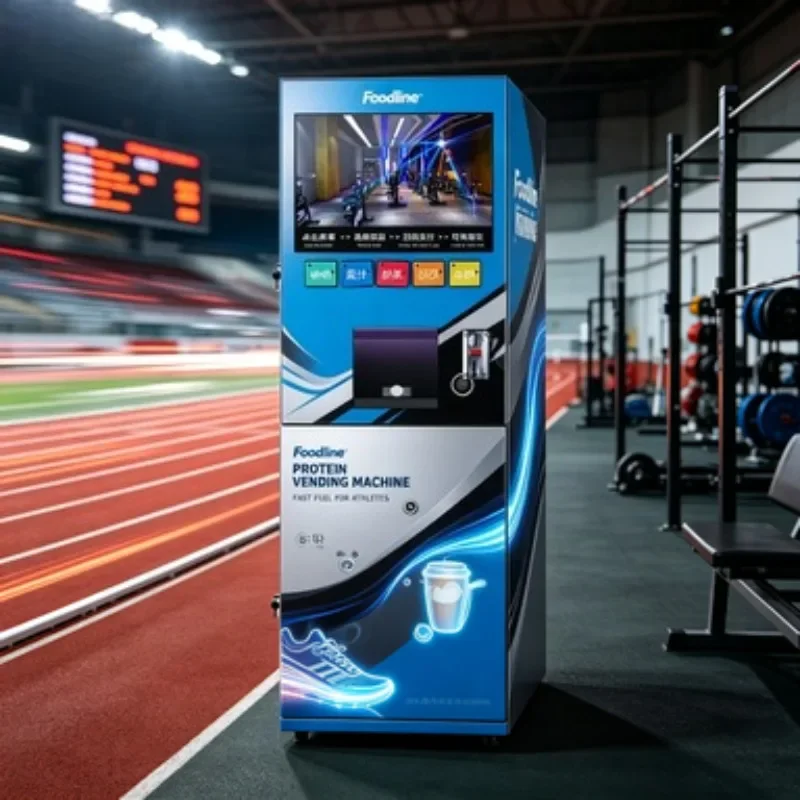 FOODLINE 24H Automatic Protein Shake Vending Machine Smart Protein Powder Vending Machine For Gym