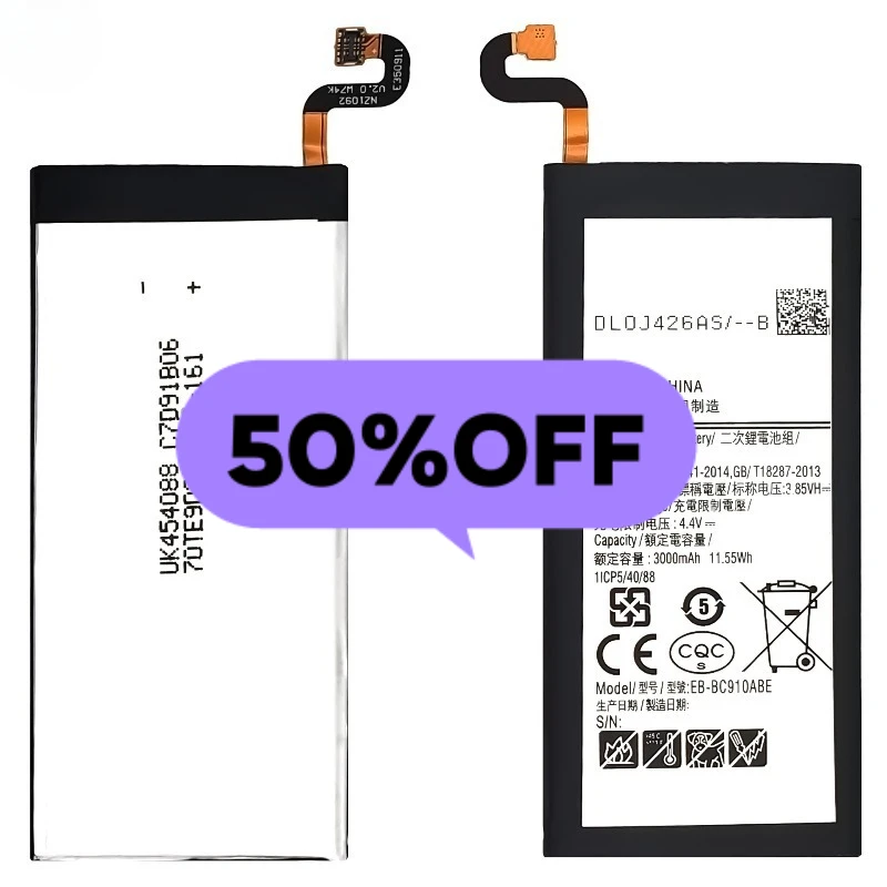 0 Cycle EB BC910ABE Battery for Samsung C910 C9 Pro C9000 Phone High Quality Replacement Lithium Polymer Grade A Cell with Tools