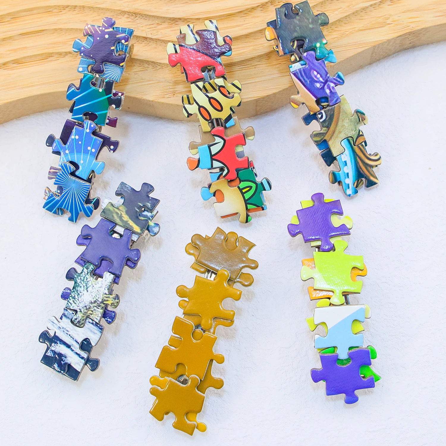 Fashion Women Puzzle Hair Clip Square Shape Barrettes Metal Hair Clips Hairpins For Women Lady Headwear Hair Accessories