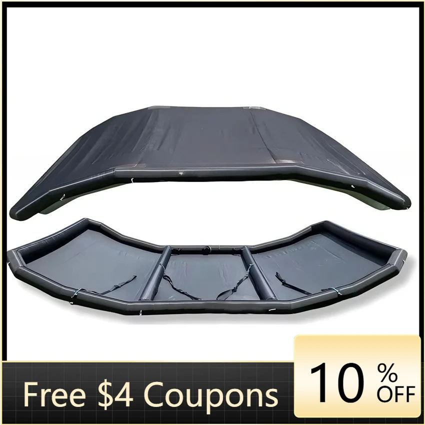 

STLF Custom Portable Inflatable Sunshade Awning Inflatable Canopy for Boat Shade or Floating Platform or Beach
