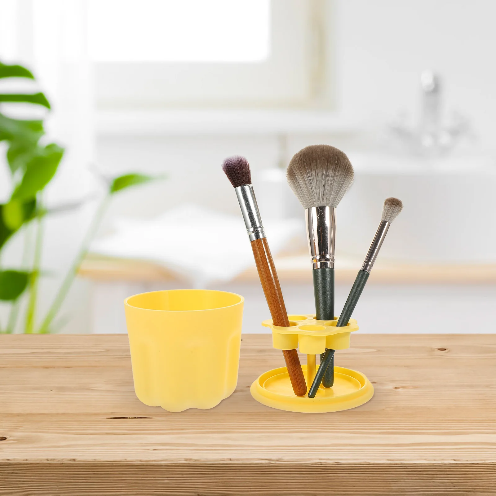 

Scrubber Storage Rack Makeup Brush Washer Bowl Make-up Cleaner Holder Silicone Pan Tpr Dish Cleaning Beauty Tool