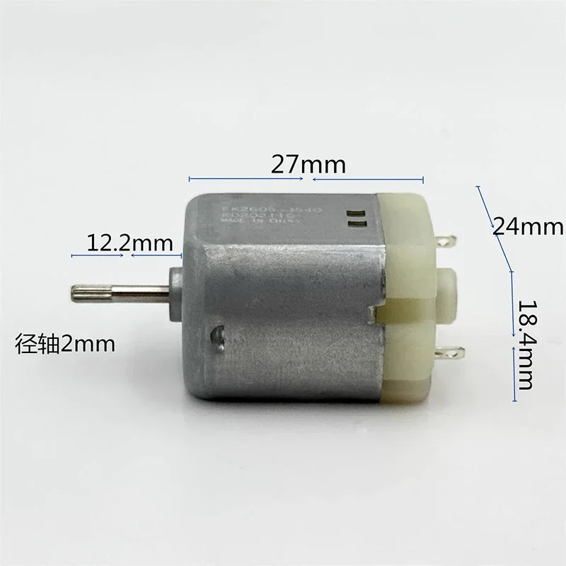 Mabuchi FK-260SA-3540 Mini Carbon Brush Motor 2.4-4.2V 21500RPM 24mm for DIY Razor Shaver Hobby Toy Model DC Micro Motor
