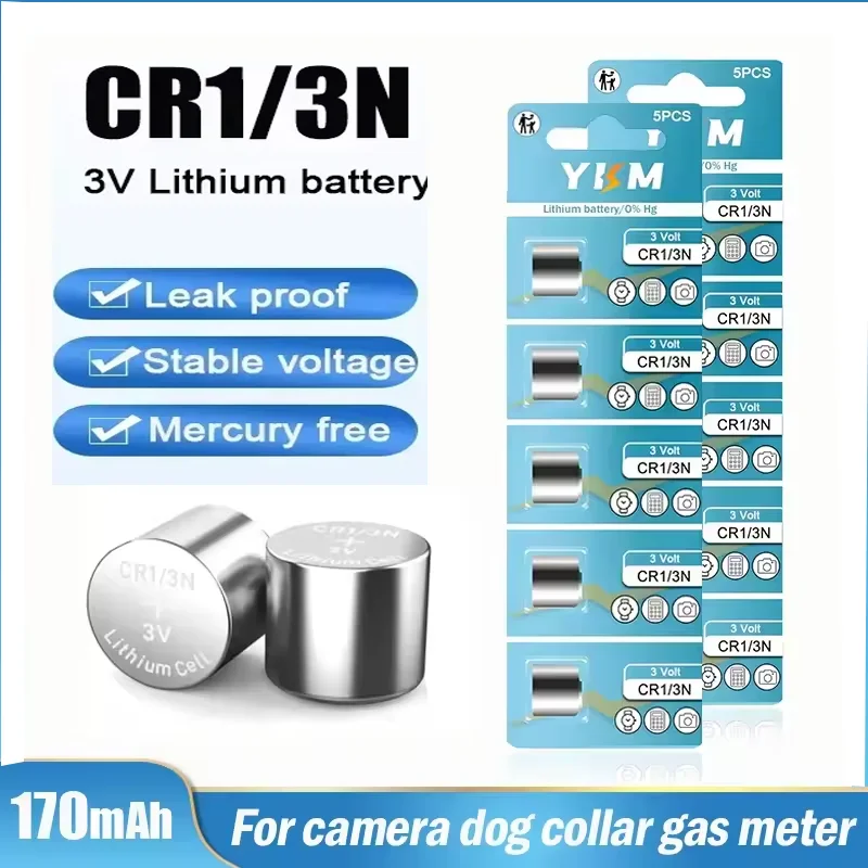 3V CR1/3N Lithium Manganese Battery Replacement for Camera Measuring Tool Remote