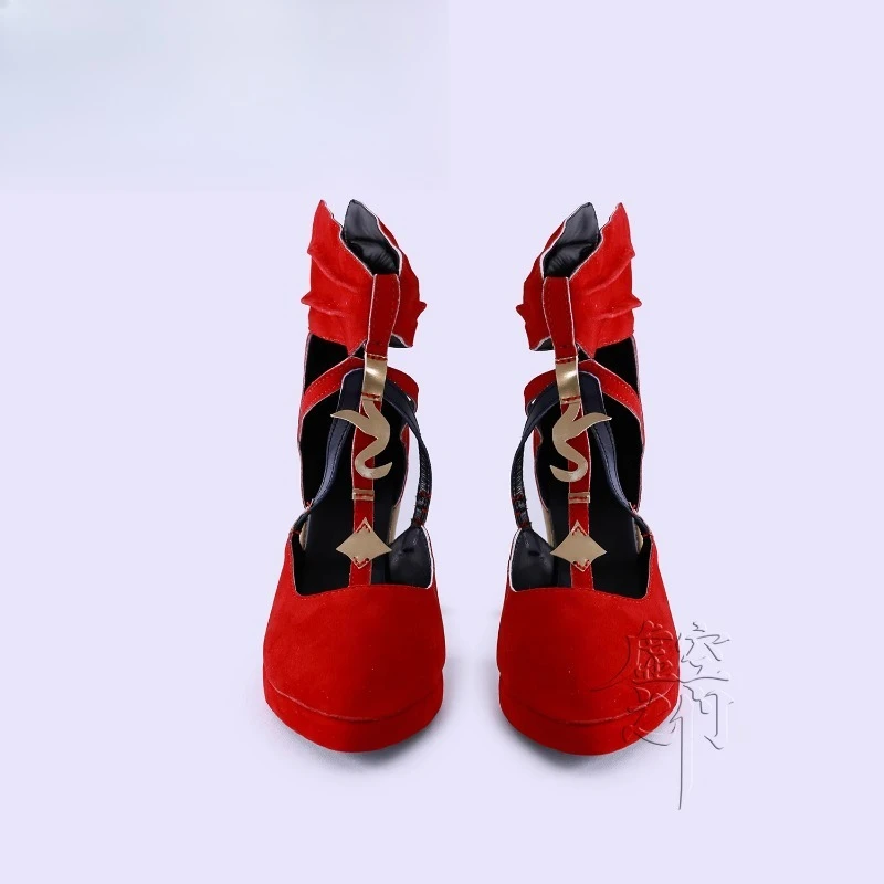 Phrolova Wuthering Waves Cosplay Shoes Boots Game Anime Halloween Christmas Red Shoes