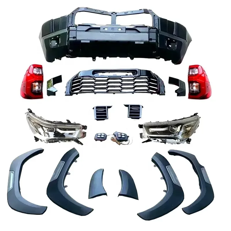 

Landor High Quality Accessoire Car Bumper Body Kit for TO YO TA Hilux Revo Rocco 2015-2021 upgrade to Tundra 2020 2021