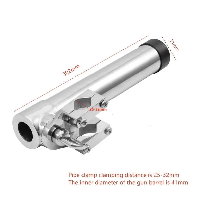 Angelrutenhalter 316 Edelstahl Klemme auf Marine Yacht Rod Pod 360 Grad verstellbares Angelwerkzeug Hohe Qualität