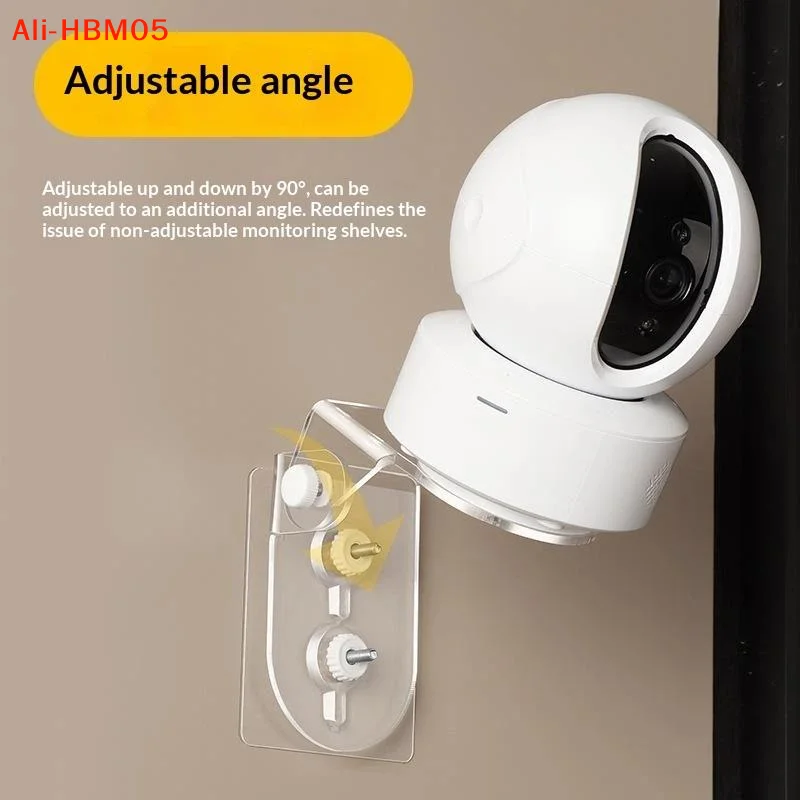 (HB05)Wall-mounted Acrylic Stand Without Drilling Holes, Adjustable Angle Camera Base, Suitable For Smooth Walls