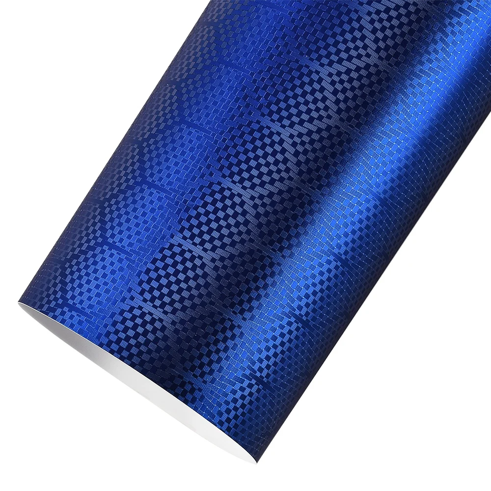 60x152cm Blue Grid Honeycomb Motorcycle Bike Vinyl Wrap Sheet for Car Styling Roof Top Bumper Decals Film Adhesive Sticker