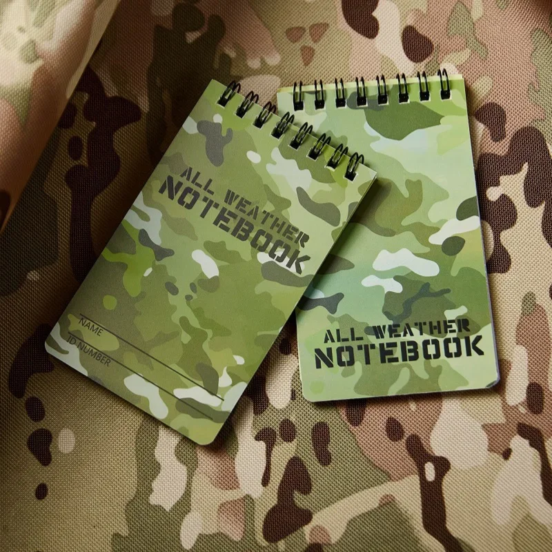 

5 Pcs Camouflage Tactical Notebook – Waterproof Oil-Resistant Tear-Proof, Essential for Outdoor Camping Hiking Military Travel