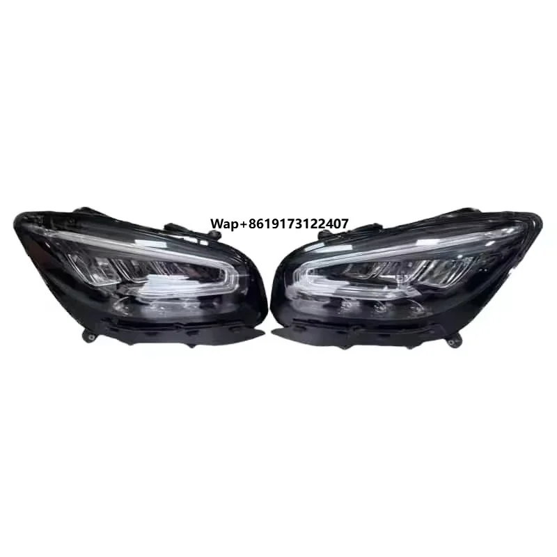 SLS Headlights for W190 New Model 12V White LED Lamps 6000k Color Temperature ABS Material for GT & GLC Models