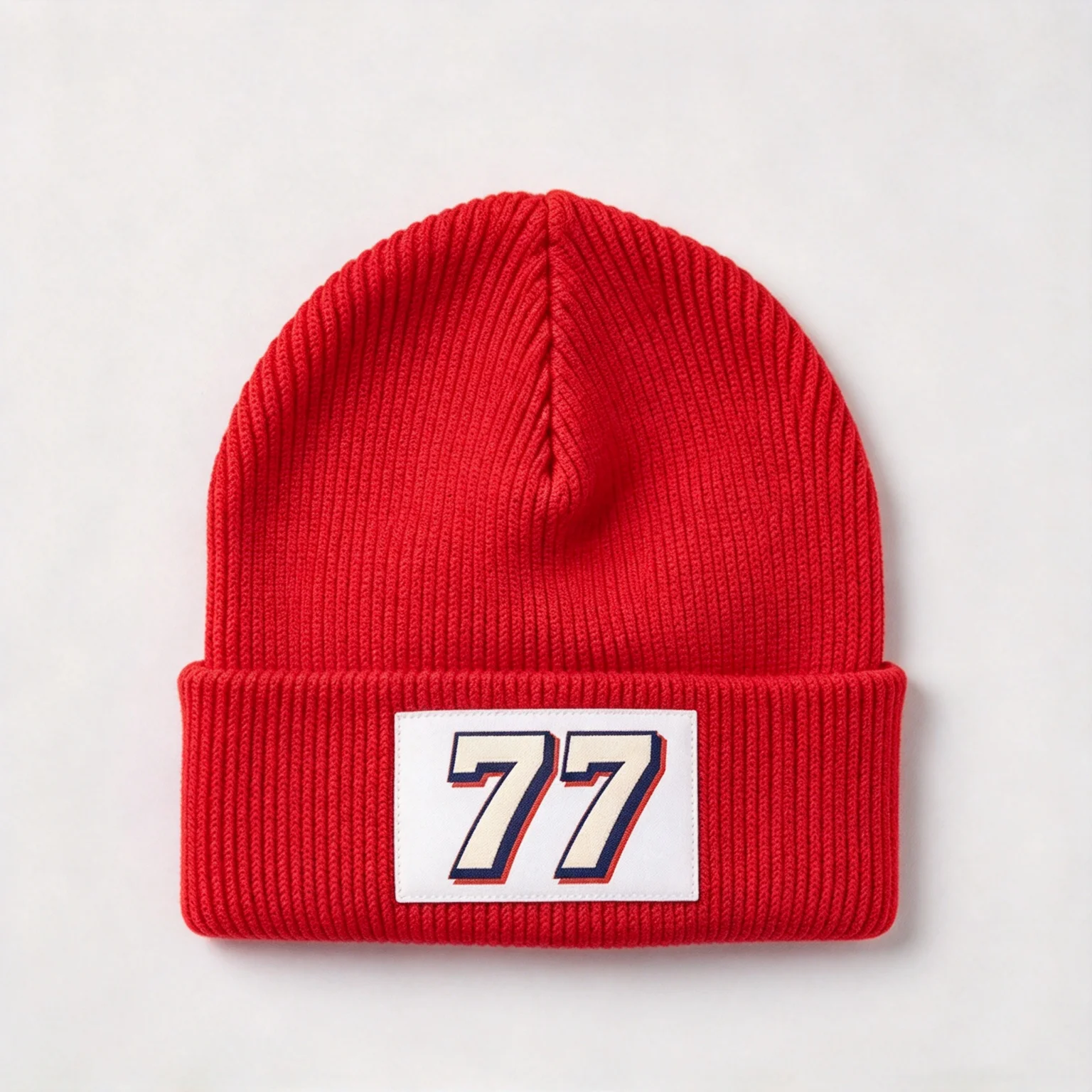 Custom Name Number Patch Knit Beanie Hat, Personalized Unisex Winter Warm Skull Cap, Custom Text Logo Solid Black Knitted Hat fo