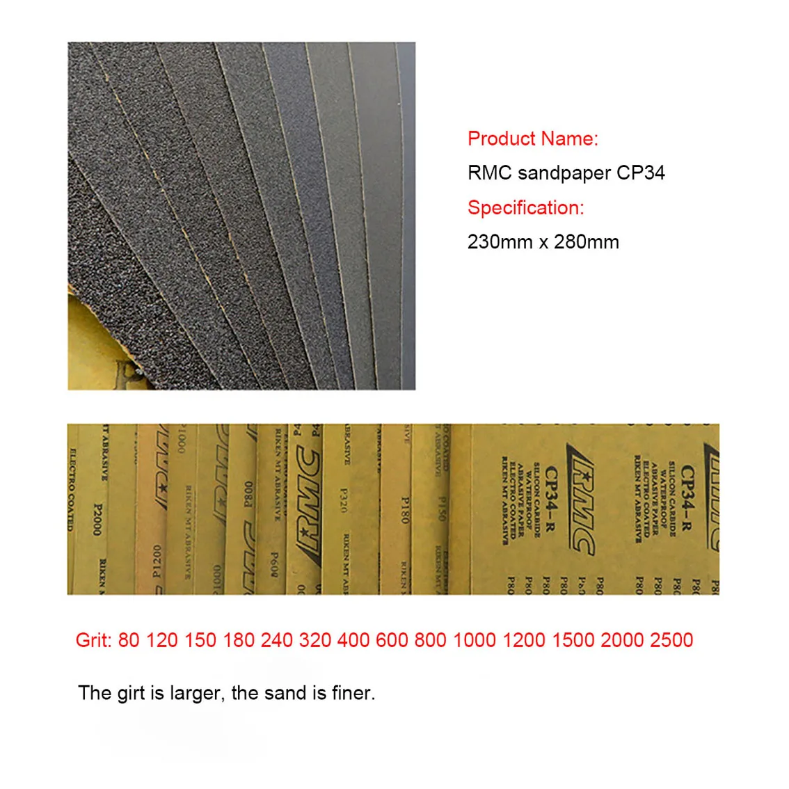 Physical Grinding RMC Water Grinding Plate CP35 Square Sandpaper Plate ABS Plastic Polishing And Removing Print Mirror Surface