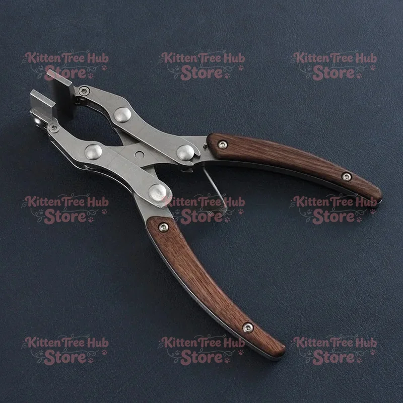 Nattools Handmade DIY Artisan Leather Craft Tools Leather Flat Pliers Stainless Steel Professional Double Pliers