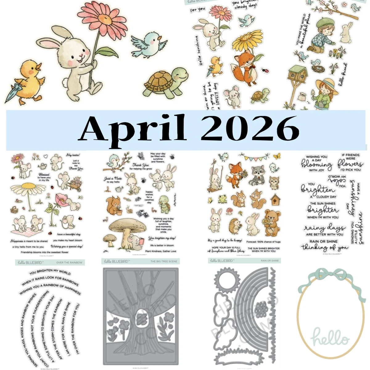 

Rainbow Showers Sunshine Flowers Metal Cutting Dies Clear Stamps Diy Making Gift Card Scrapbook Craft Template Decoration 2026