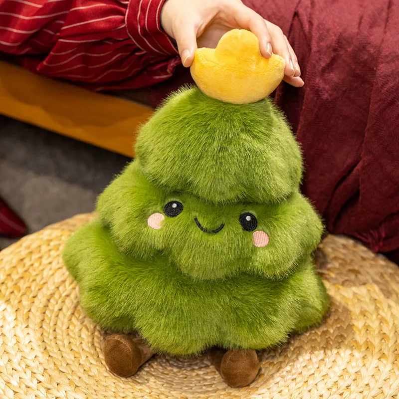 INS الملونة الكرتون شجرة المال عيد الميلاد شجرة الصنوبر الصغيرة أفخم رمي وسادة أريكة كرسي وسادة لينة محشوة النباتات ديكور الحفلات #1