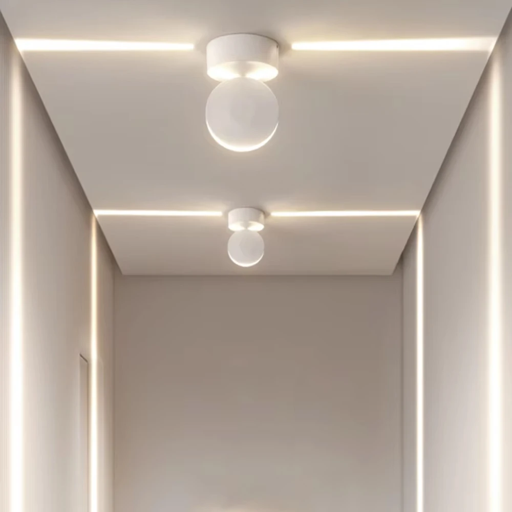 LED Window Sill Door Frame Wall Lamps 360° Rotation Personalized Design Lighting Exhibition Hall Hotel Singing Hall Aisle Lights