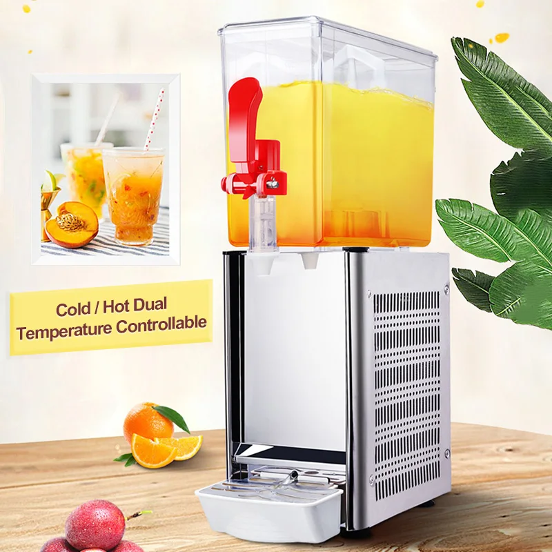 

10L Beverage Juice Refrigerant Drink Machine Single-Cylinder Beverage Dispenser Commercial Self-Service for Juice/Coffee/Soda