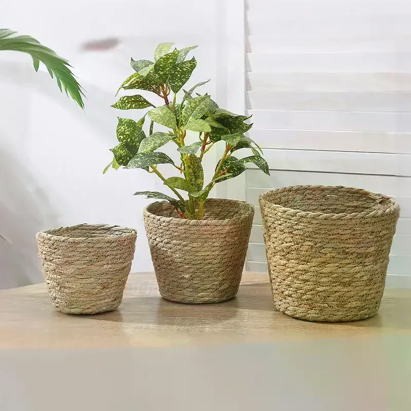 Set handgemaakte plantenbakken - Rattan Plant Basket recensie en prijs