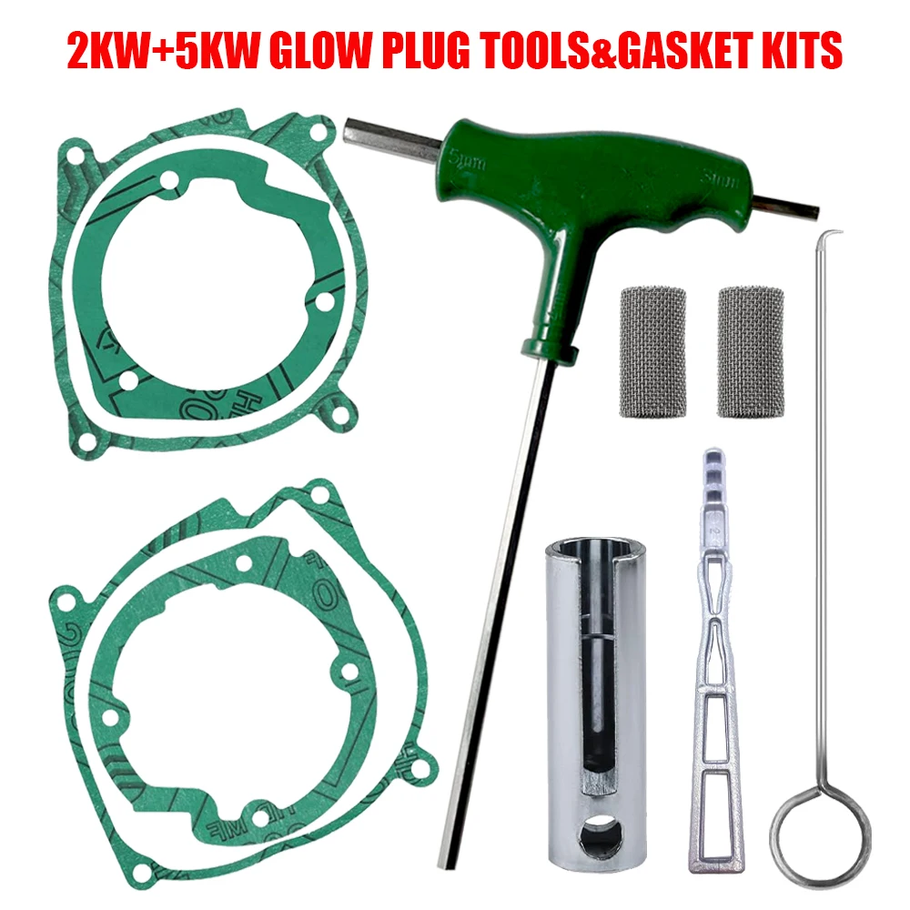 2KW 5KW Glühkerzen-Reparaturset mit T-Inbusschlüssel Wartungswerkzeuge für Auto LKW Boot Standheizung Montage Demontage Teile