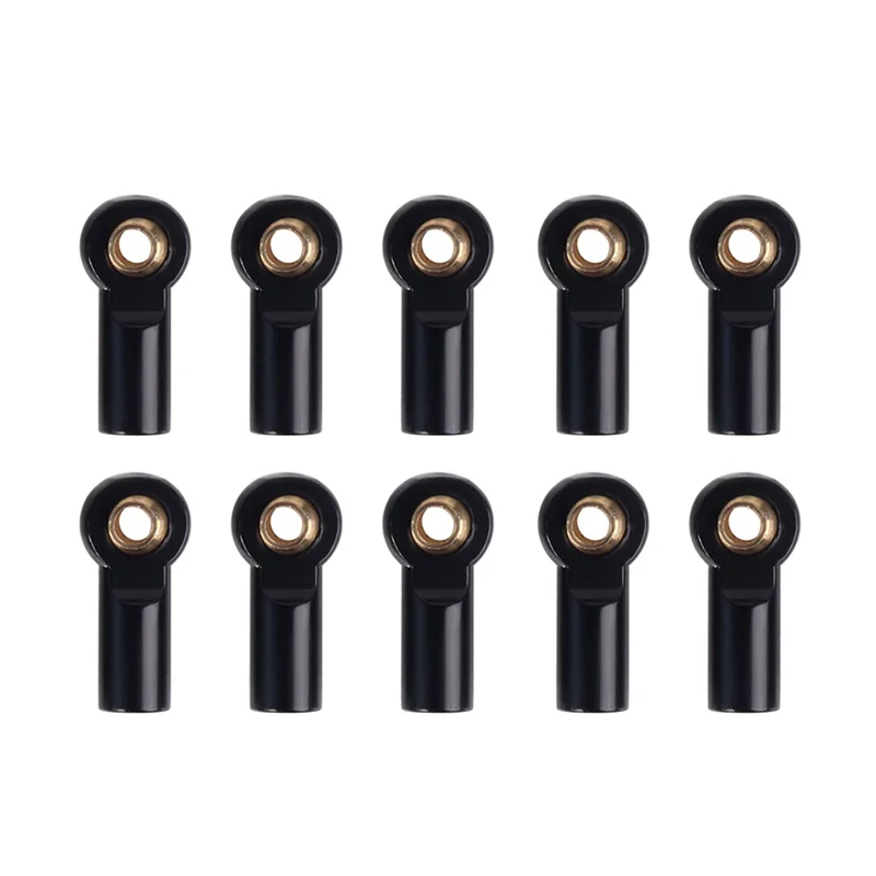 

AS96-100 шт. Металлические шаровые шарниры M3 для тяг и рулевых тяг для радиоуправляемых краулеров 1/10 AXIAL SCX10 D90 D110 Tamiya CC01, черные
