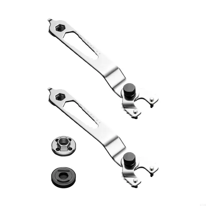 Professional Grade Adjustable Grinder Wrench 12 In 1 Design Heavy Duty Steel Construction Ergonomic Handle For Use 37JD