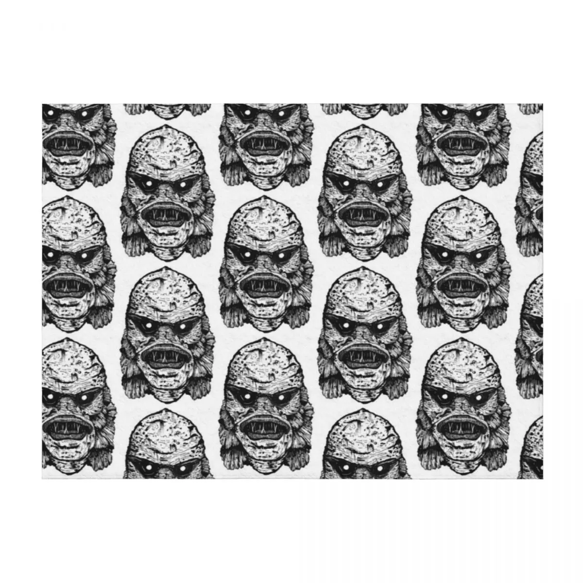 

Creature From The Black Lagoon Throw Blanket christmas gifts Vintage warm for winter Soft Beds Blankets