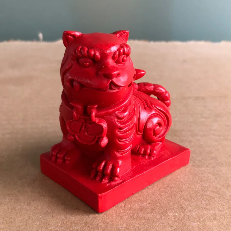 

Red cinnabar modern cute MengMeng tiger desktop Year of the Tiger Zodiac car male tiger