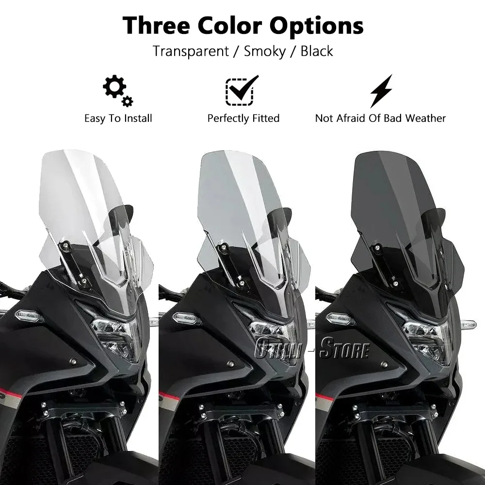 XL750 TRANSALP Motorcycle For HONDA XL 750 Transalp 2023- Touring Windshield Windscreen XL750 Screen Shield Spoiler Deflector