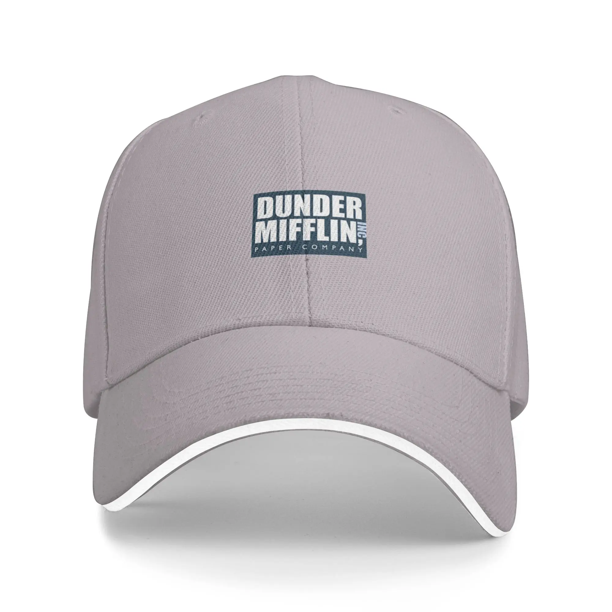 Fashion Dunder Mifflin - The Office Throw Pillow  Curved Brim Baseball Cap Not Easy To Deform Men's Hat