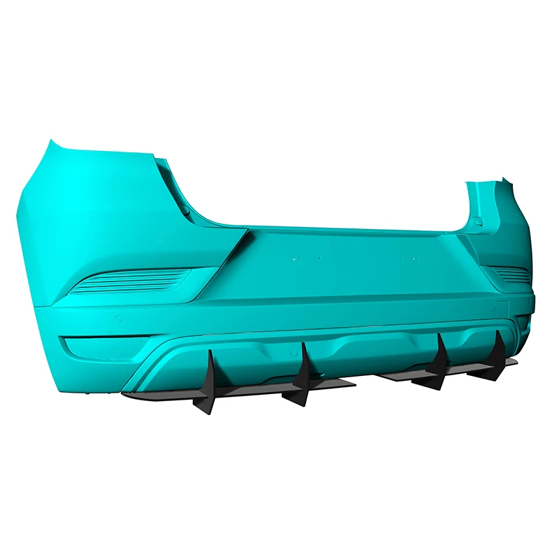 

Use For Renault Captur E-Tech 2020--2022 Year Rear Diffuser Bumper Lips Spoiler Splitter Body Kit Accessories