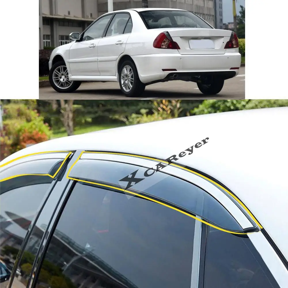 

For MITSUBISHI LANCER 2006 2007 2008 2009 2010 2011 2012-2016 Car Sticker Plastic Window Glass Wind Visor Rain/Sun Guard Vent