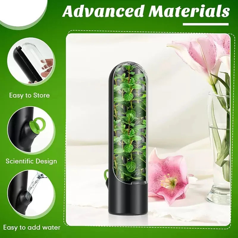 1/2/3PCS Herb Saver Storage Container Fresh Herb Keeper Vanilla Vegetables Fresh Preservation Bottle For Refrigerator Kitchen