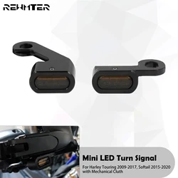 Motorcycle Mini LED Turn Signals Indicators With E Mark Running Light Handle Grip Lamp For Harley Touring 09-17 Softail 15-2023