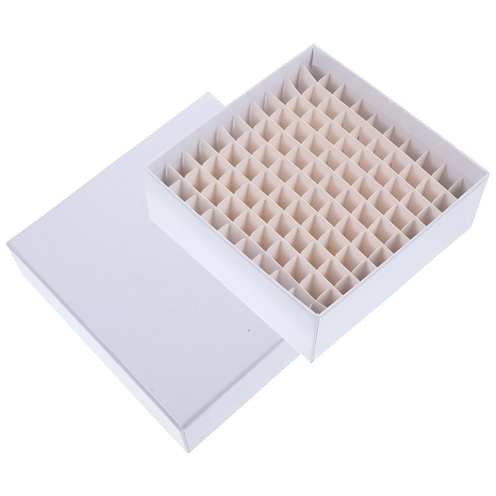 Tube Box Microcentrifuge Container Bins with Cover Storage Holder Paper Laboratory Cryogenic for Junk Case