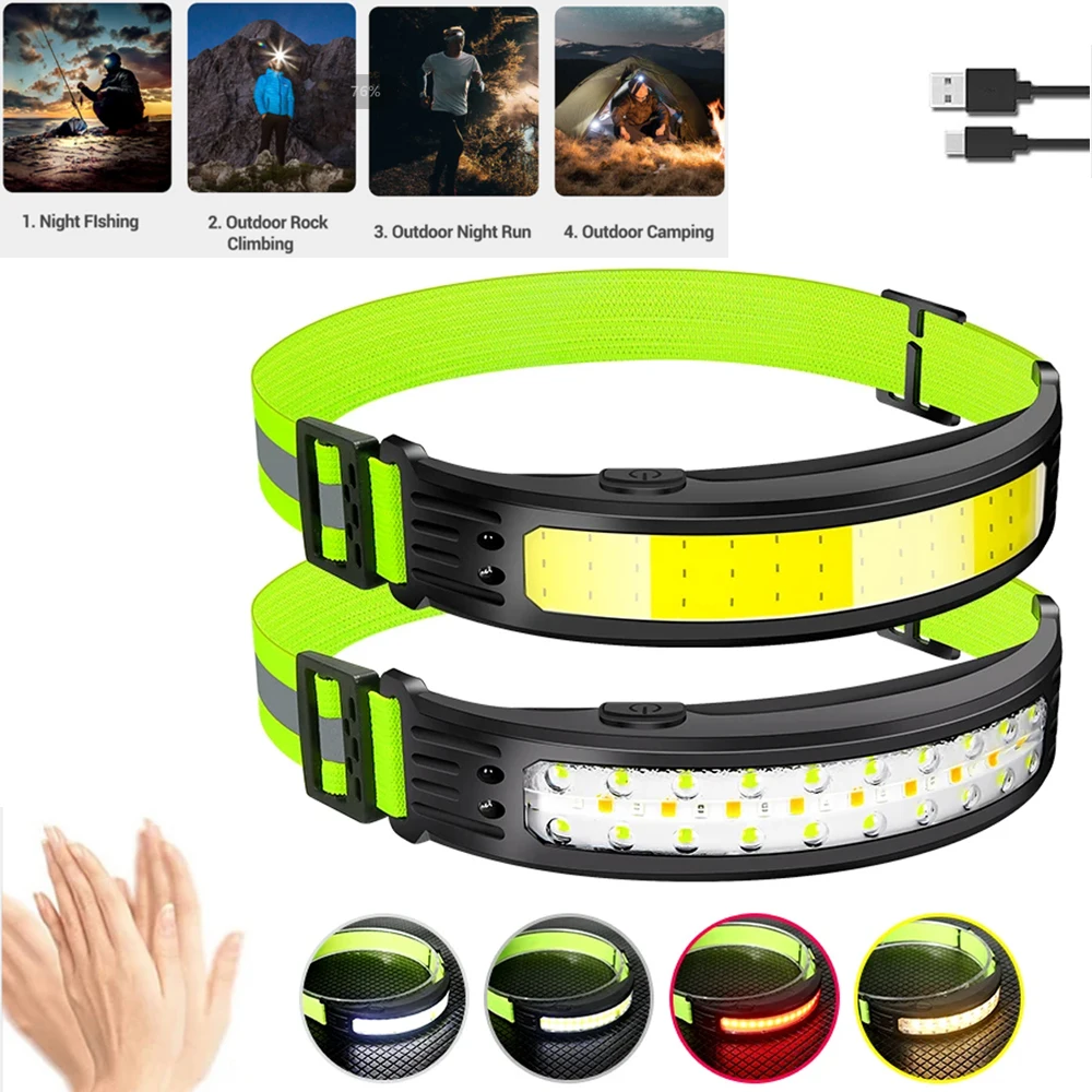 Faróis de Sonda Impermeável Recarregáveis, Mineração Lâmpada Led Lanterna Farol Poderoso, Outdoor Running Aviso Flas Headtorch