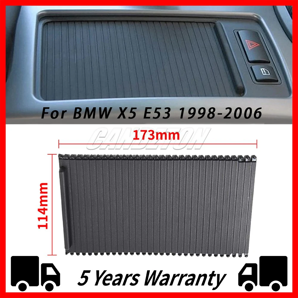 For BMW X5 E53 1998-2006 New Car Center Console Cover Slide Roller Blind Cover Water Cup Holder Curtain 51168408026 51168402941