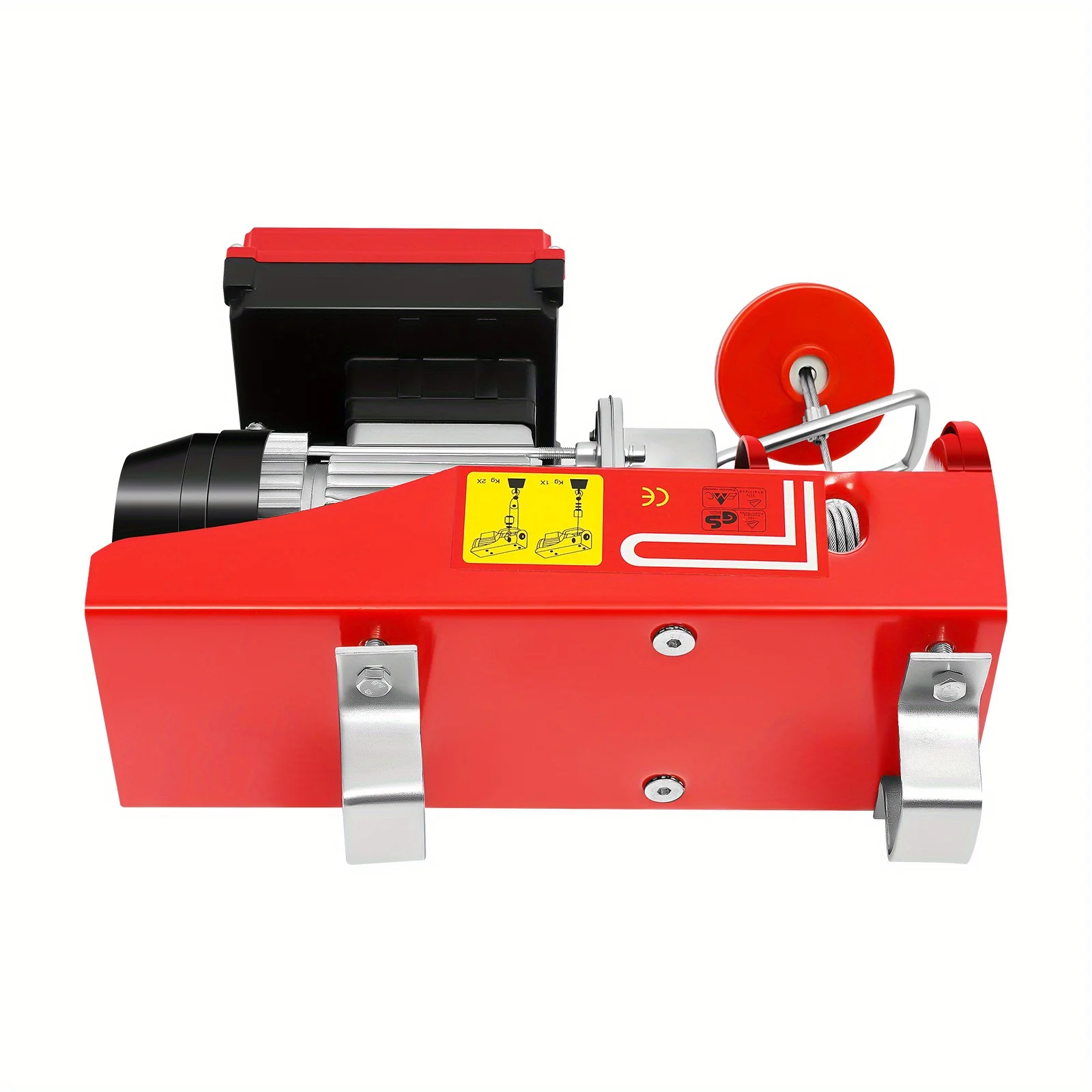 رافعة رفع لاسلكية 440 رطل (200 كجم) - نظام خطاف مزدوج بحبل بطول 12 مترًا |   الرفع العلوي للمصانع والمواقع