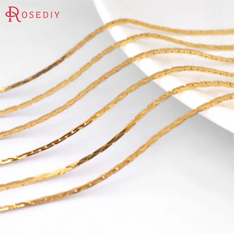 

5 Meters 0.5MM 0.8MM Copper Square Link Chains Antique Bronze Silver Color Necklace Chains Making Jewelry Diy Accessories