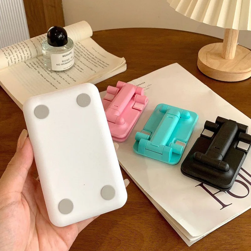Soporte para tableta/teléfono portátil plegable en línea aprendizaje transmisión en vivo soporte de escritorio tableta soporte para teléfono móvil para iPhone