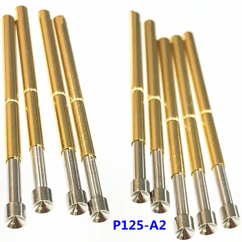 100PCS/Pack P125-A2 Cup-shaped Head Spring Test Pin Outer Diameter 2.02mm For ICT Testing