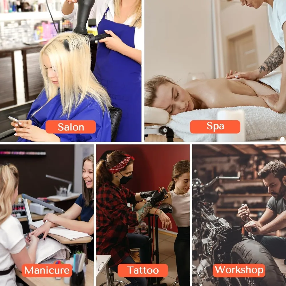 TASALON Salonwagen mit Rollen, 2 Magnetschüsseln und Schubladen |   Mobile Friseurstation zur Aufbewahrung von Werkzeugen, rollende Orga